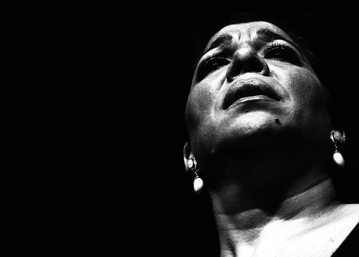 Foto de Tomasa La Macanita en concierto en el Círculo Flamenco de Madrid