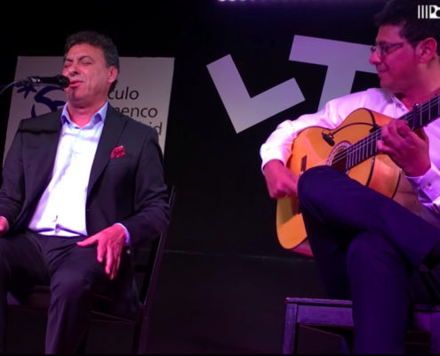 Foto de JLuis Moneo y Juan Manuel Moneo en el Círculo Flamenco de Madrid el 11/05/2017, tomada por Rafael Manjavacas.