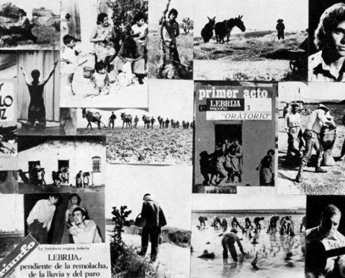 Fotos y collage de Mario Fuentes para el disco Campo Joven de Manuel de Paula